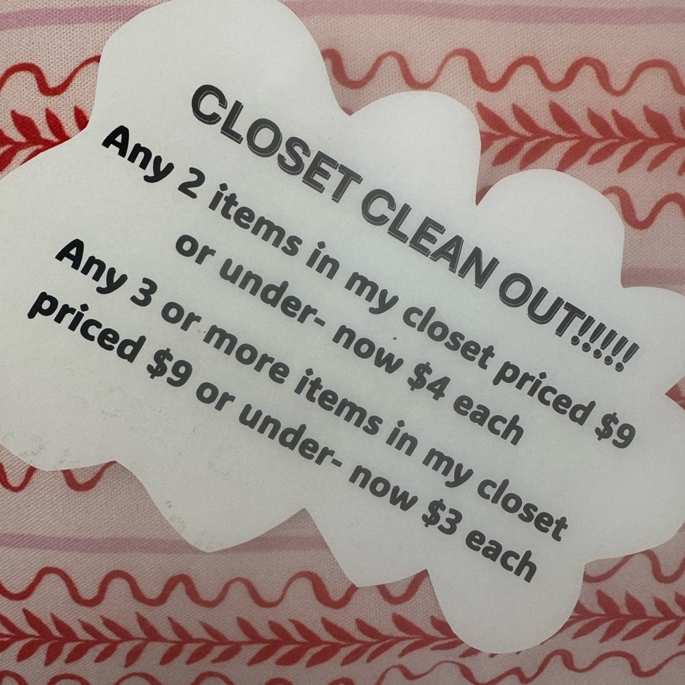 CLOSET CLEAN OUT!!!!!
